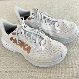 Hoka Mach 5 Running Shoes— White/Copper